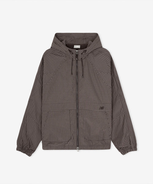 WOMEN ALLDAY HOODED WINDBREAKER - 3 COLORS CHOCOLATE