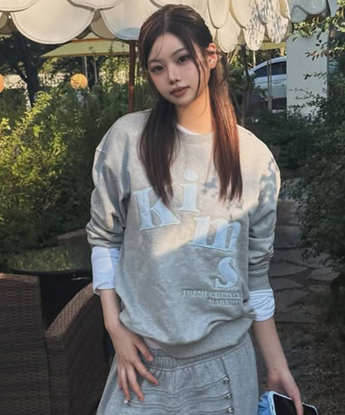 MESSY ALPHA APP SWEATSHIRT - 6 COLORS GREY