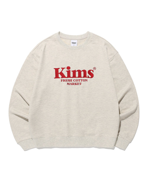 KIMS BAM LOGO SWEATSHIRT - 5 COLORS OATMEAL