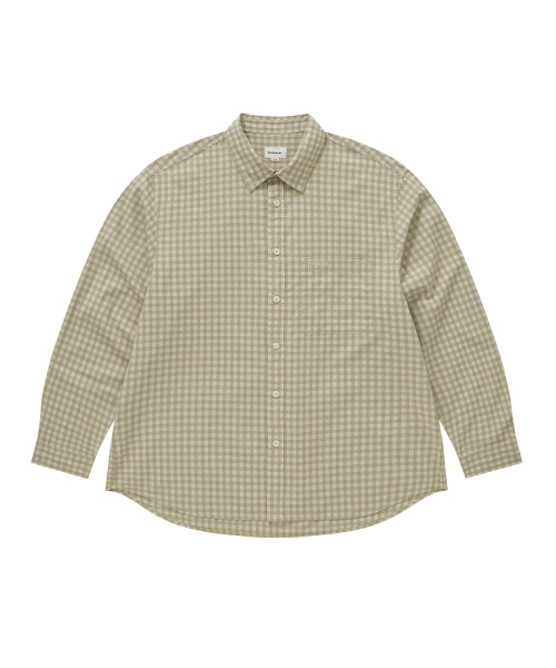 CHECK SHIRT #SANA同款！ - 3 COLORS BEIGE