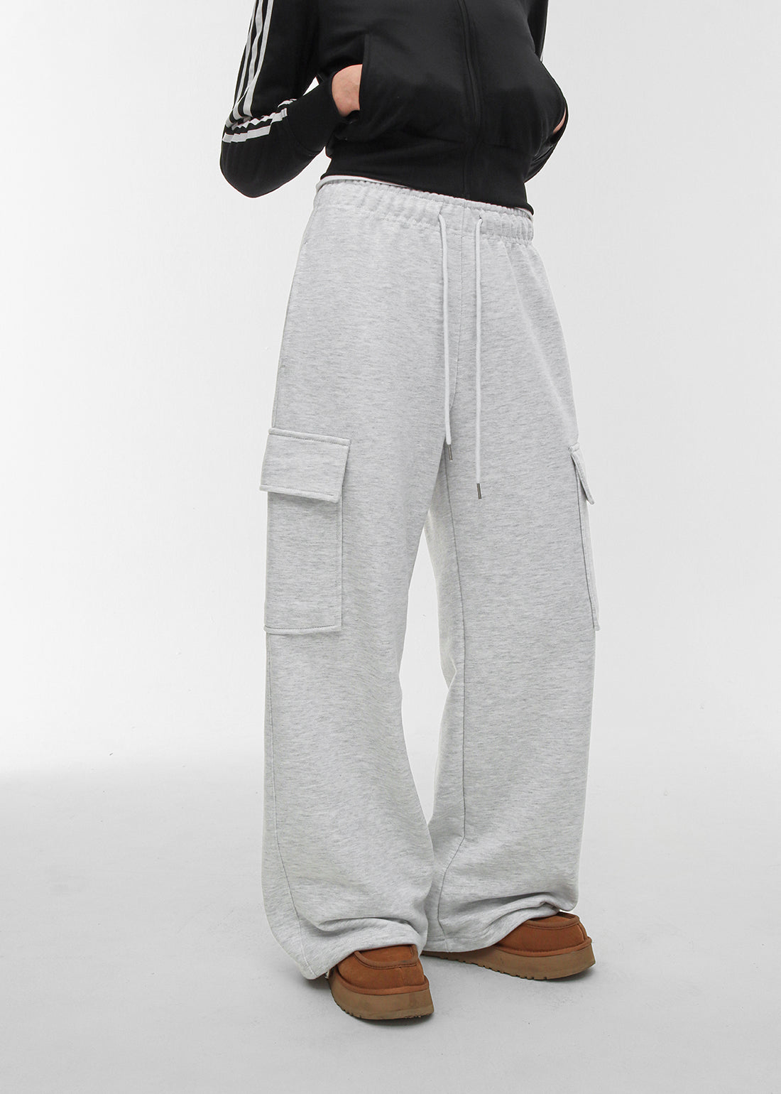 HEAVY COTTON CARGO TWO-WAY BANDED PANTS - 4 COLORS 2