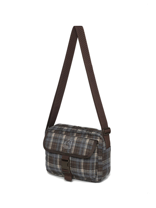 BIMATE WIDE CROSSBODY BAG S - 2 COLORS DARK BROWN