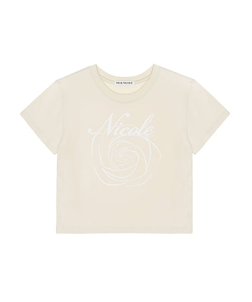 NICOLE ROSE CROP TOP #徐睿知同款! - 5 COLORS BEIGE