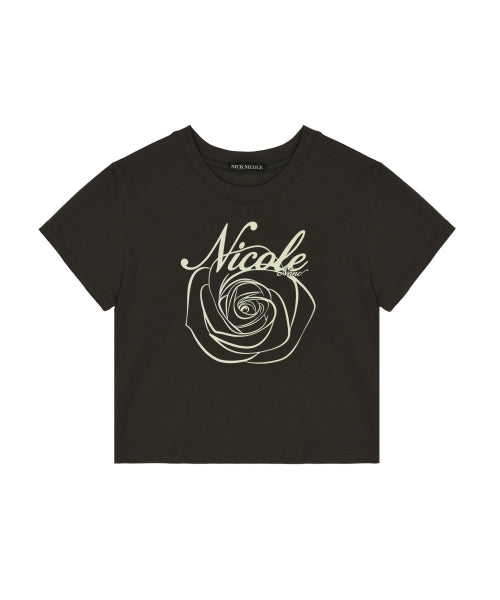 NICOLE ROSE CROP TOP #徐睿知同款! - 5 COLORS BROWN