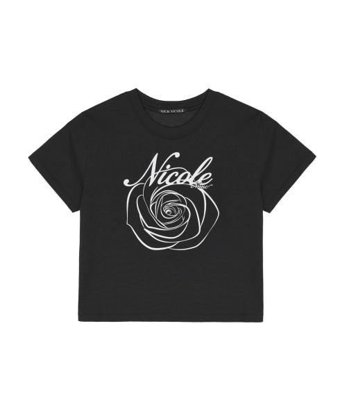 NICOLE ROSE CROP TOP #徐睿知同款! - 5 COLORS BLACK