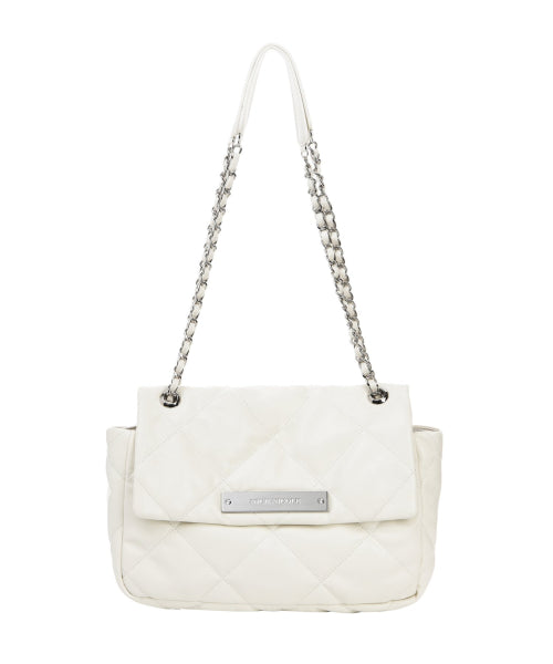 CRYSTAL CLASSIC CHAIN BAG #徐睿知同款! - 2 COLORS CREAM