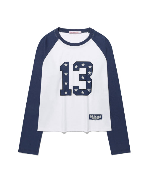 KING NUMBER LOGO LS TEE - 2 COLORS BLUE