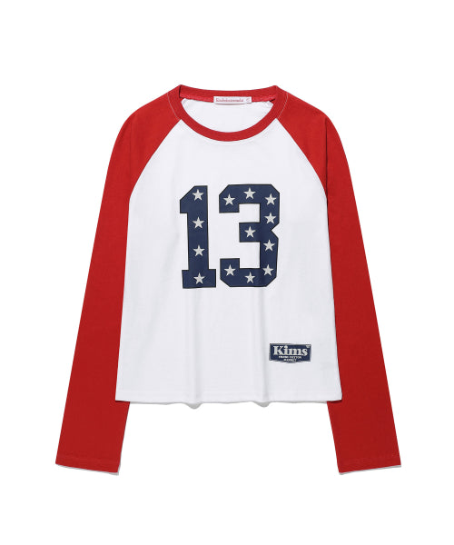 KING NUMBER LOGO LS TEE - 2 COLORS RED