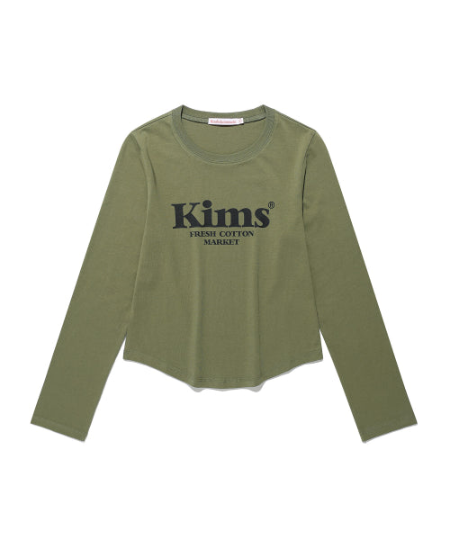 KIMS BAM LOGO LS TEE BLACK - 5 COLORS KHAKI