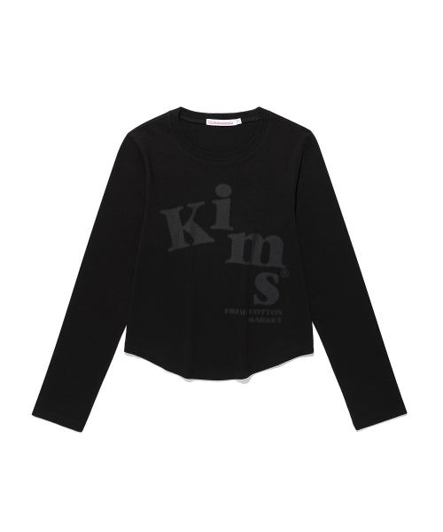 MESSY ALPHA LOGO LS TEE - 4 COLORS BLACK