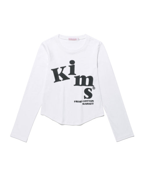 MESSY ALPHA LOGO LS TEE - 4 COLORS WHITE