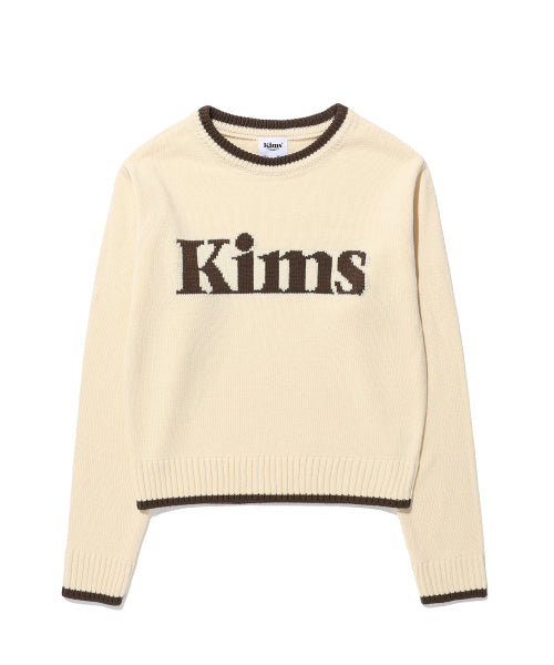 KIMS BAM LOGO SWEATER - 2 COLORS IVORY