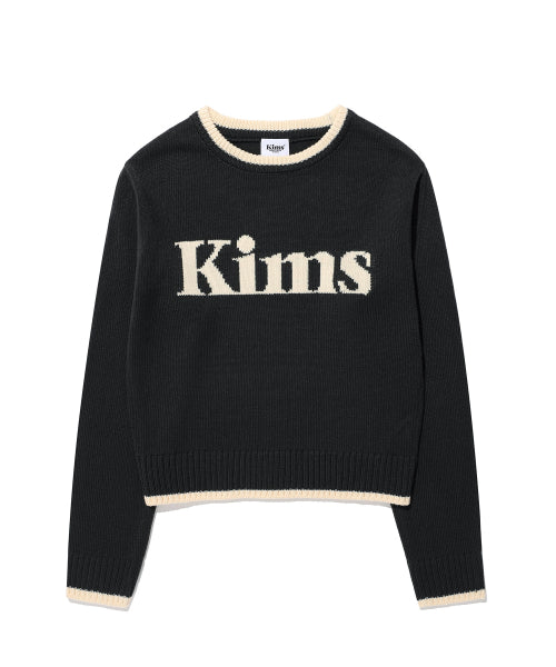 KIMS BAM LOGO SWEATER - 2 COLORS CHARCOAL