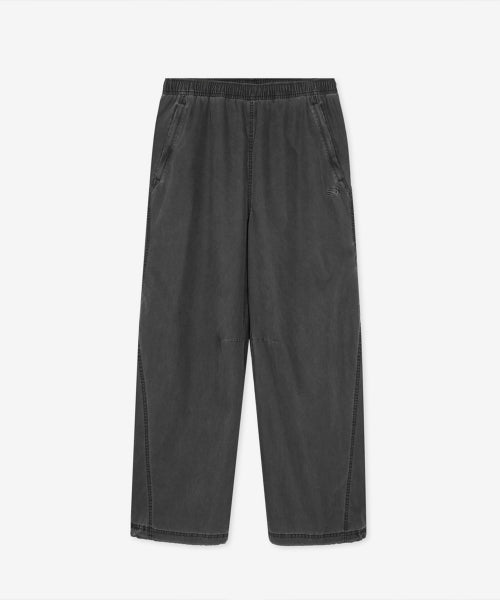 ESCAPE WASHED WOVEN WIDE PANTS - 2 COLORS CHARCOAL