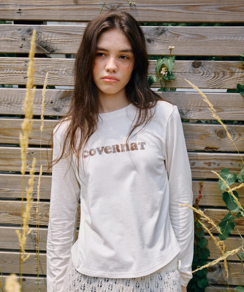 WOMAN COOPER LOGO LONG SLEEVE #SANA同款！ - 3 COLORS IVORY