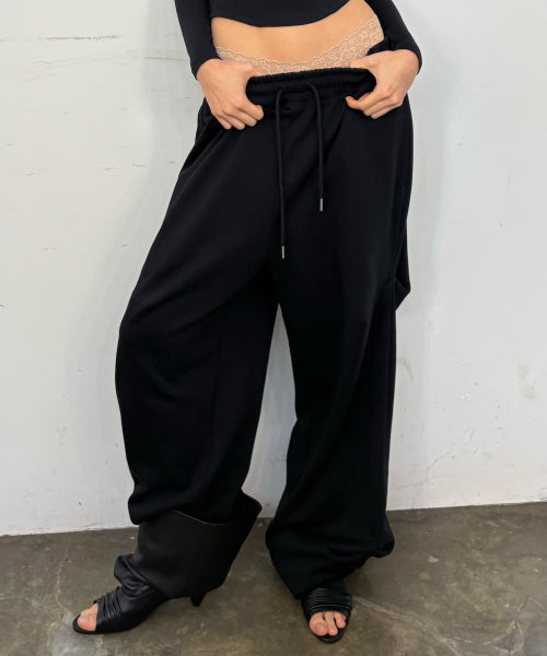 SLOUCHY SWEATPANTS - 2 COLORS BLACK