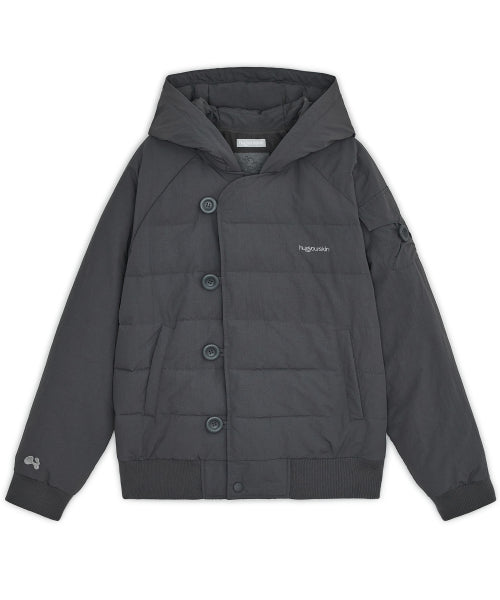 BUTTON JACKET - 2 COLORS CHARCOAL