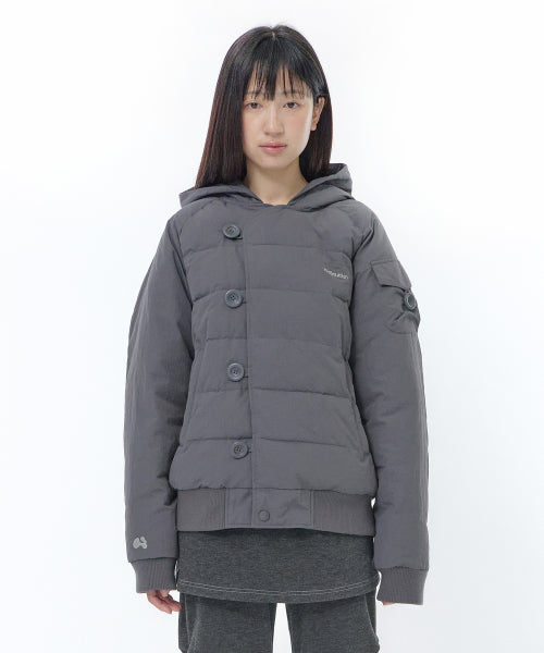 BUTTON JACKET - 2 COLORS CHARCOAL