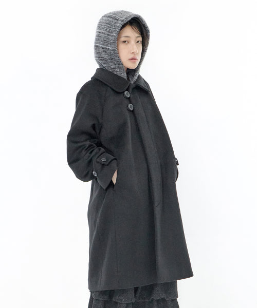 HOOD SINGLE COAT - 3 COLORS BLACK
