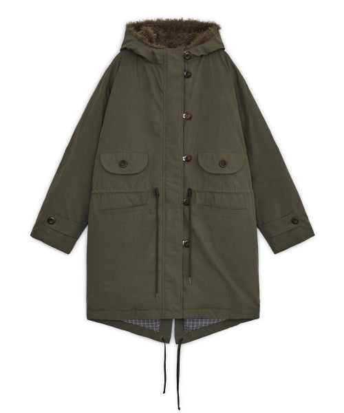 PADDED FISHTAIL DUFFLE PARKA - 3 COLORS KHAKI