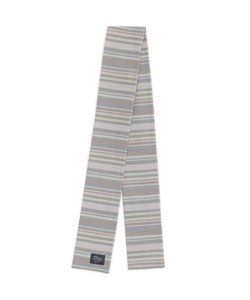 STRIPE COTTON MUFFLER - 2 COLORS PINK