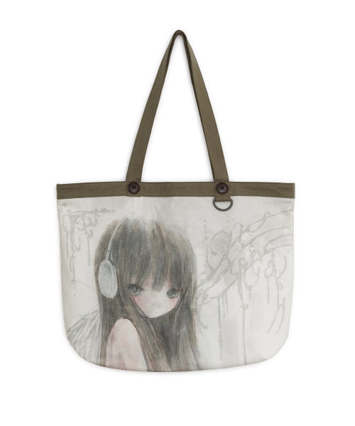 HUGYOURSKIN X FELURYA REVERSIBLE TOTE BAG AS SHOWN
