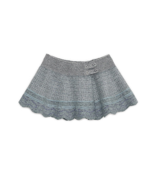 KNIT SKIRT - 2 COLORS GREY
