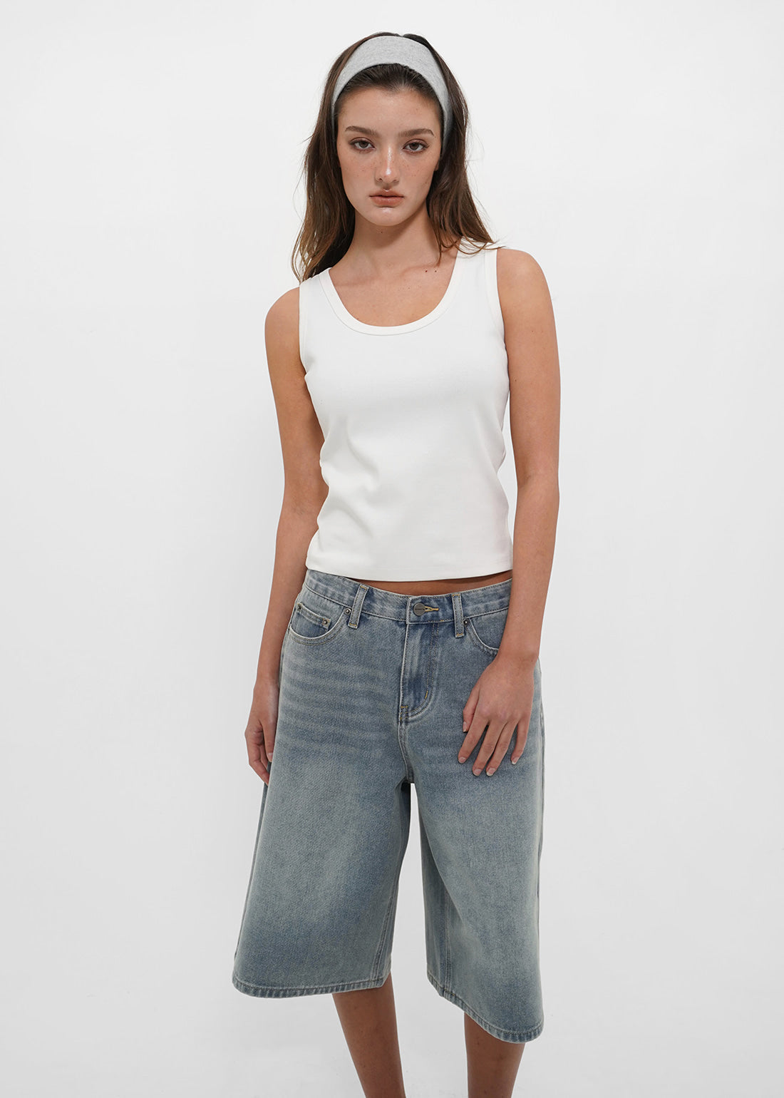STRETCH STANDARD BACK PANEL U-NECK TANK 11