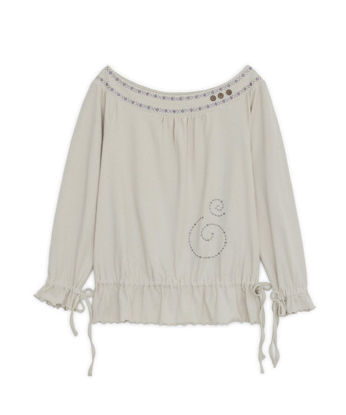 OFF-SHOULDER TOP - 2 COLORS BEIGE
