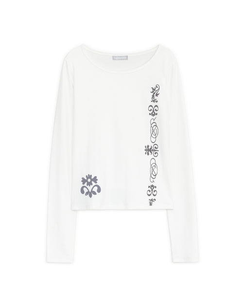 LONG SLEEVE TEE - 3 COLORS WHITE