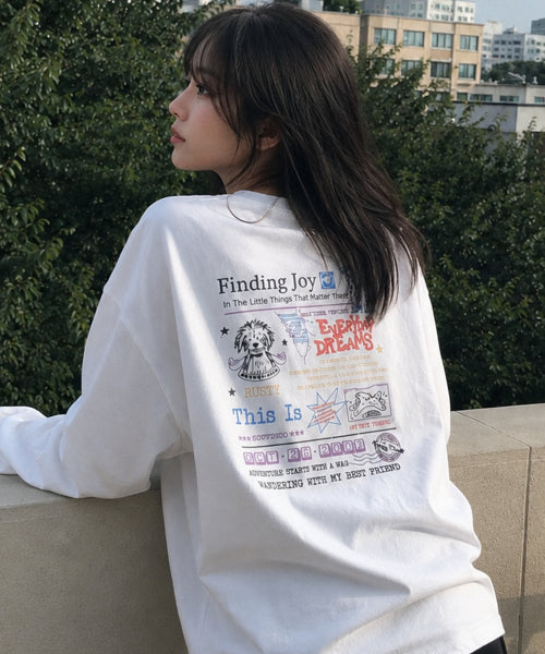 FINDING LONG SLEEVE - 2 COLORS WHITE