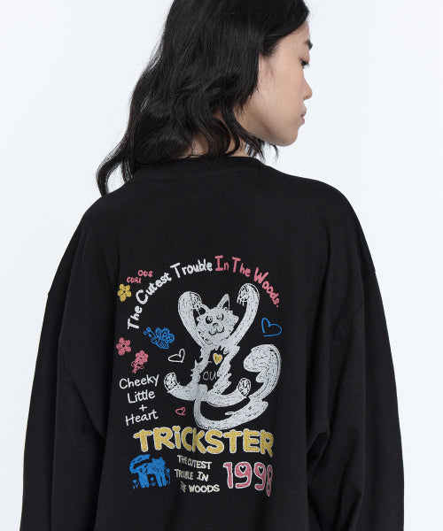 CAT LONG SLEEVE - 2 COLORS BLACK