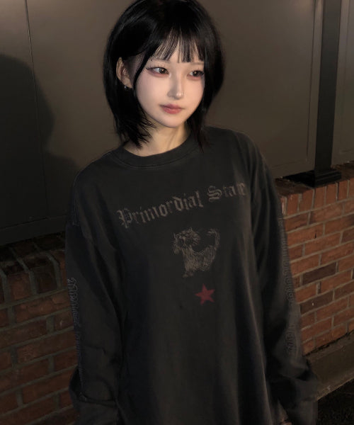 PRIMORDIAL PIGMENT LONG SLEEVE - 2 COLORS SMOKE BLACK