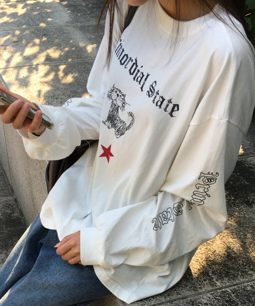 PRIMORDIAL LONG SLEEVE STAR - 3 COLORS WHITE