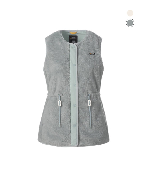 WOMEN COSTONI FLEECE VEST #高允真同款! - 2 COLORS SAGE GREEN