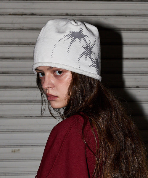 GALAXY ROLL BEANIE - 4 COLORS WHITE