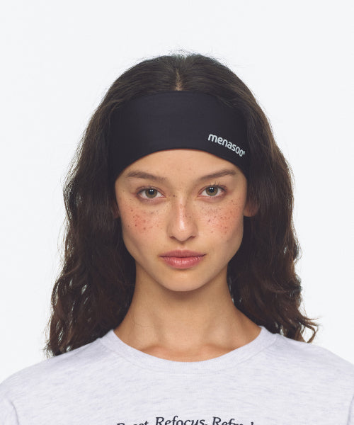 GLOW RUNNING HEADBAND - 3 COLORS BLACK