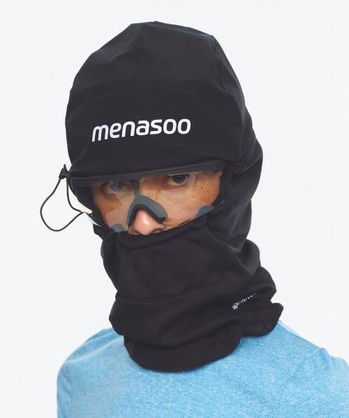 FLEECE LINED BALACLAVA NECK WARMER - 2 COLORS BLACK