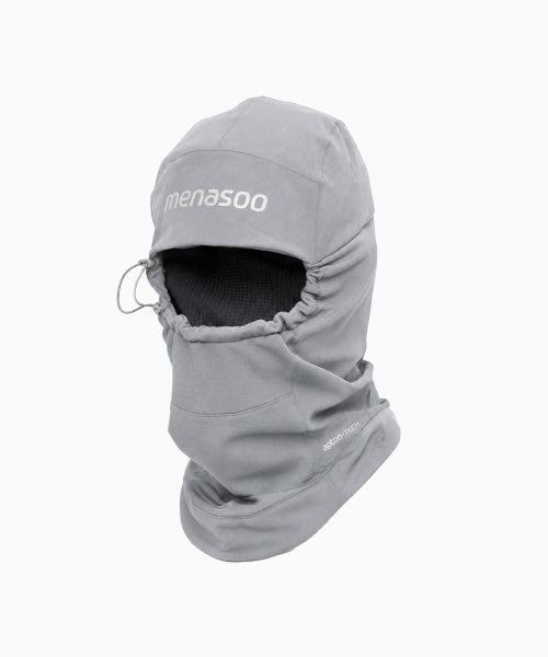 FLEECE LINED BALACLAVA NECK WARMER - 2 COLORS GREY
