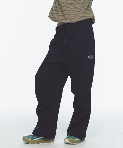 WAFFLE LAYERED WAIST PANTS - 3 COLORS NAVY