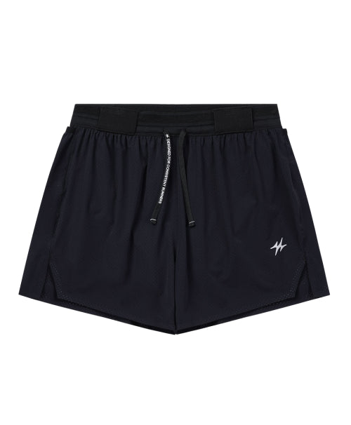 CARGO SHELL RUNNING GEL POCKET SHORTS BLACK