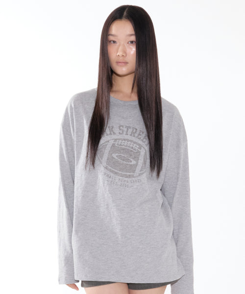 RUGBY PRINT LONG SLEEVE GREY