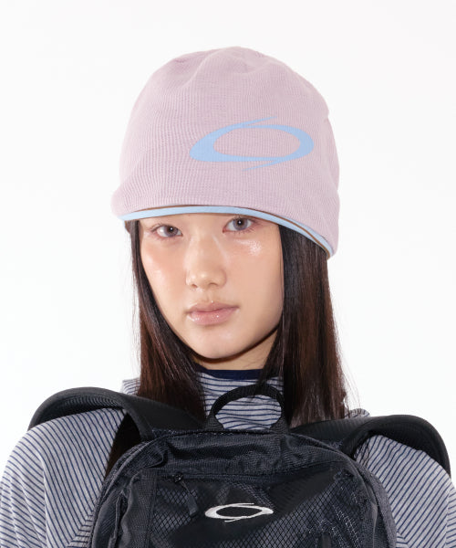 REVERSIBLE LOGO BEANIE - 3 COLORS PINK