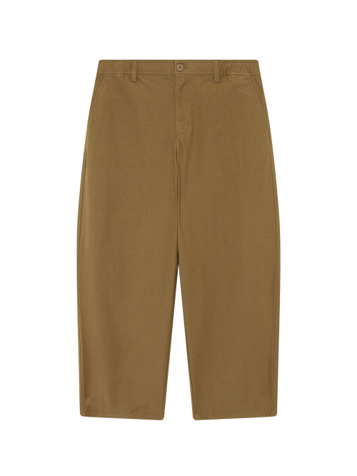RIBE CURVED WIDE FIT PANTS - 3 COLORS CAMEL