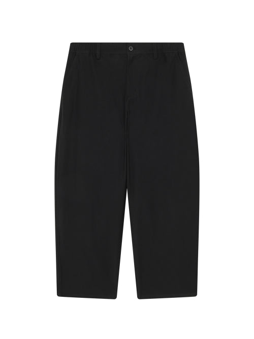 RIBE CURVED WIDE FIT PANTS - 3 COLORS BLACK