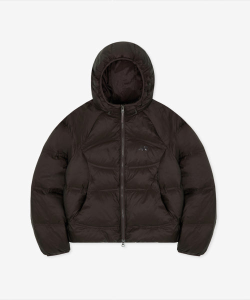 WOMEN FLYING 204 AIRY HOODED LIGHTWEIGHT DOWN - 5 COLORS BROWN