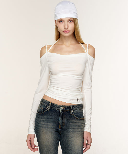 VELA OFF-SHOULDER TOP - 2 COLORS WHITE