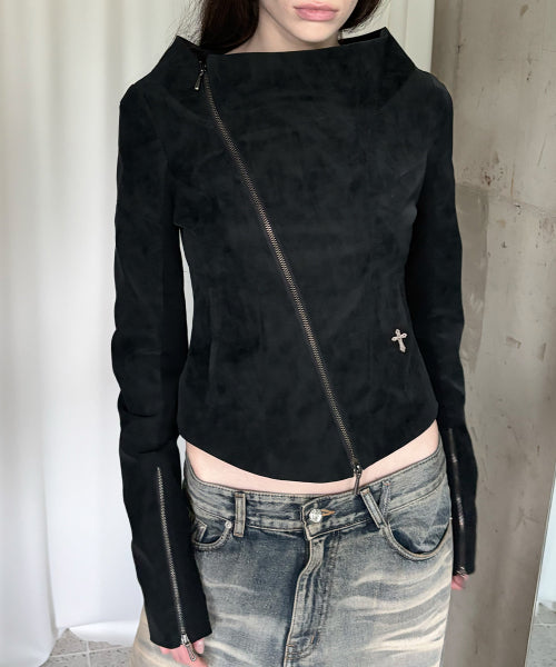 KAEL DRAPED JACKET V2 - 2 COLORS BLACK