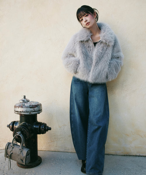 BALLOON FIT DENIM - 2 COLORS GREY