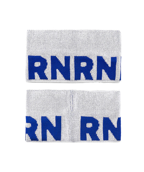 ICE LETTERING HEADBAND - 6 COLORS WHITE ROYAL BLUE